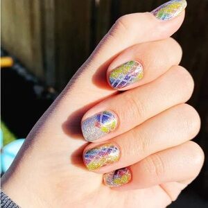 Color Street Nail Polish Strips: Bad Chrome-ance